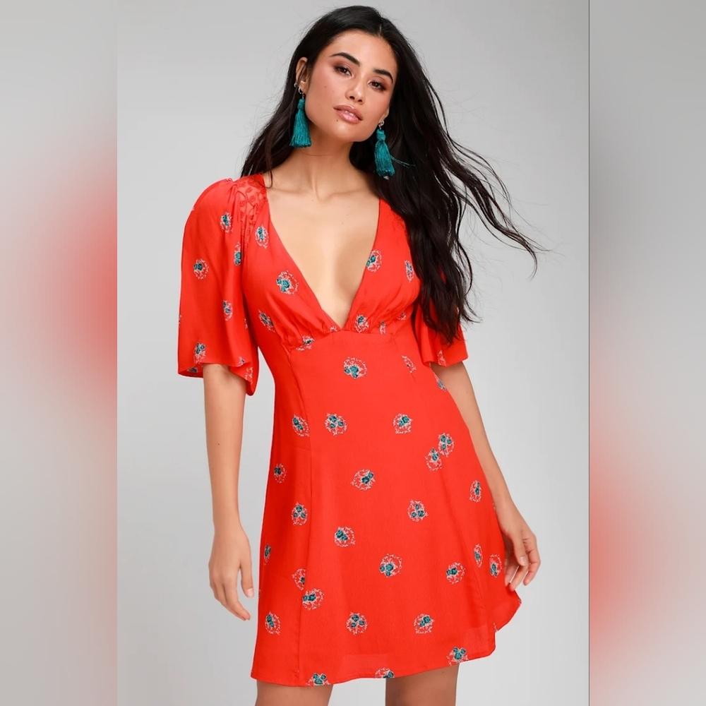 Free People Mockingbird Backless Mini Dress